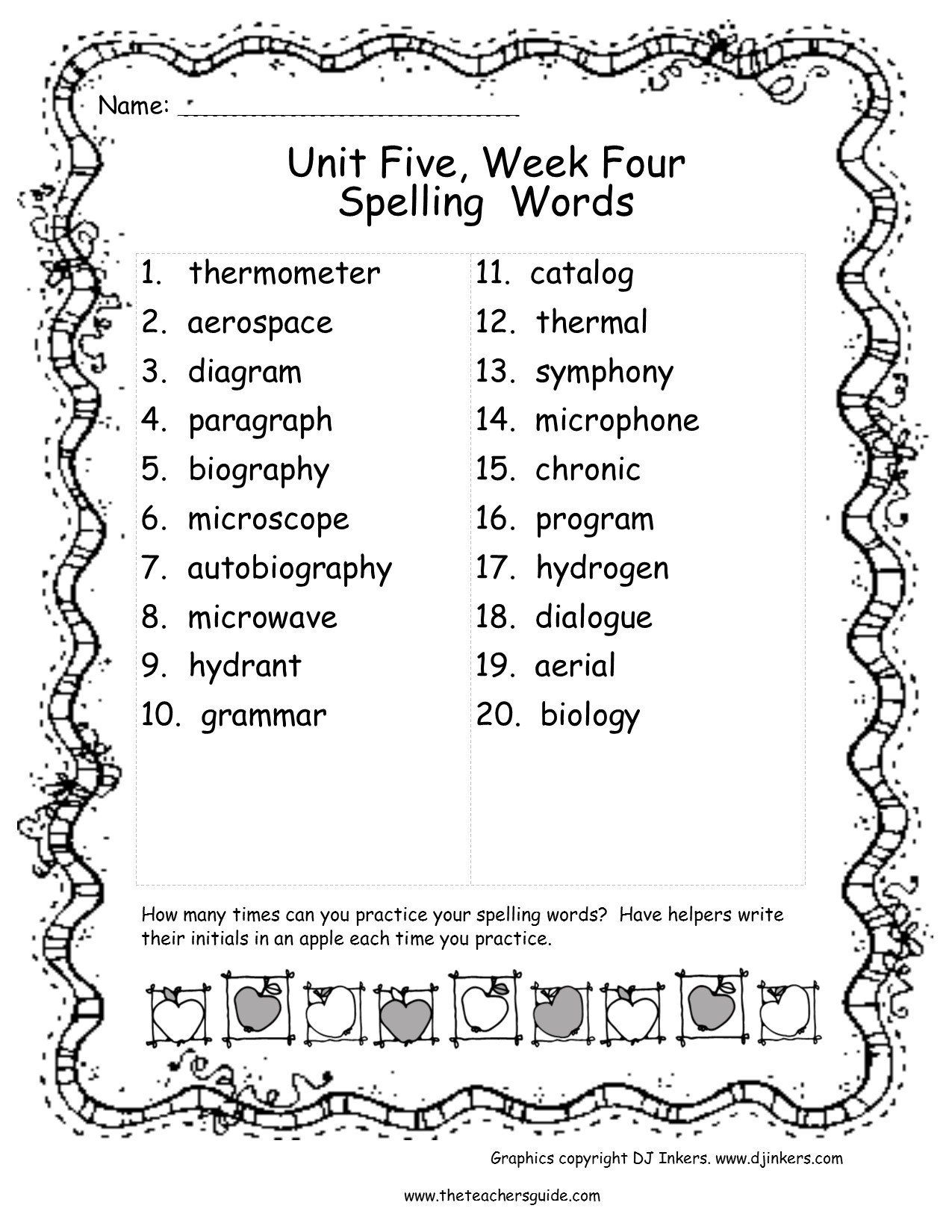 Sixth Grade Vocabulary Words