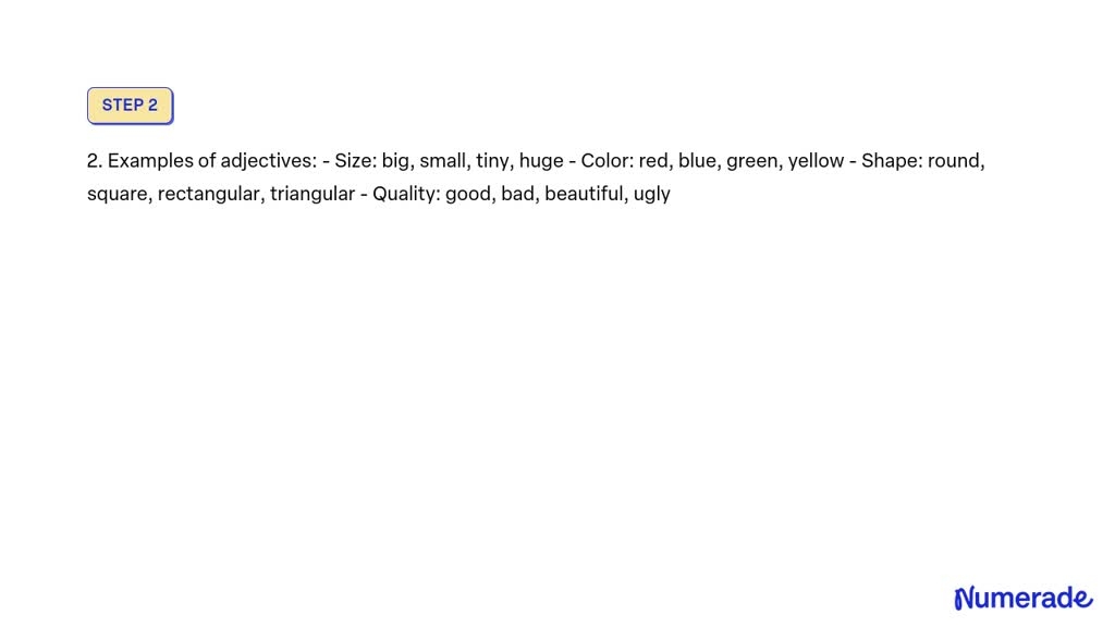 SOLVED Demonstrative Qualitative And Quantitative Are Types Of 