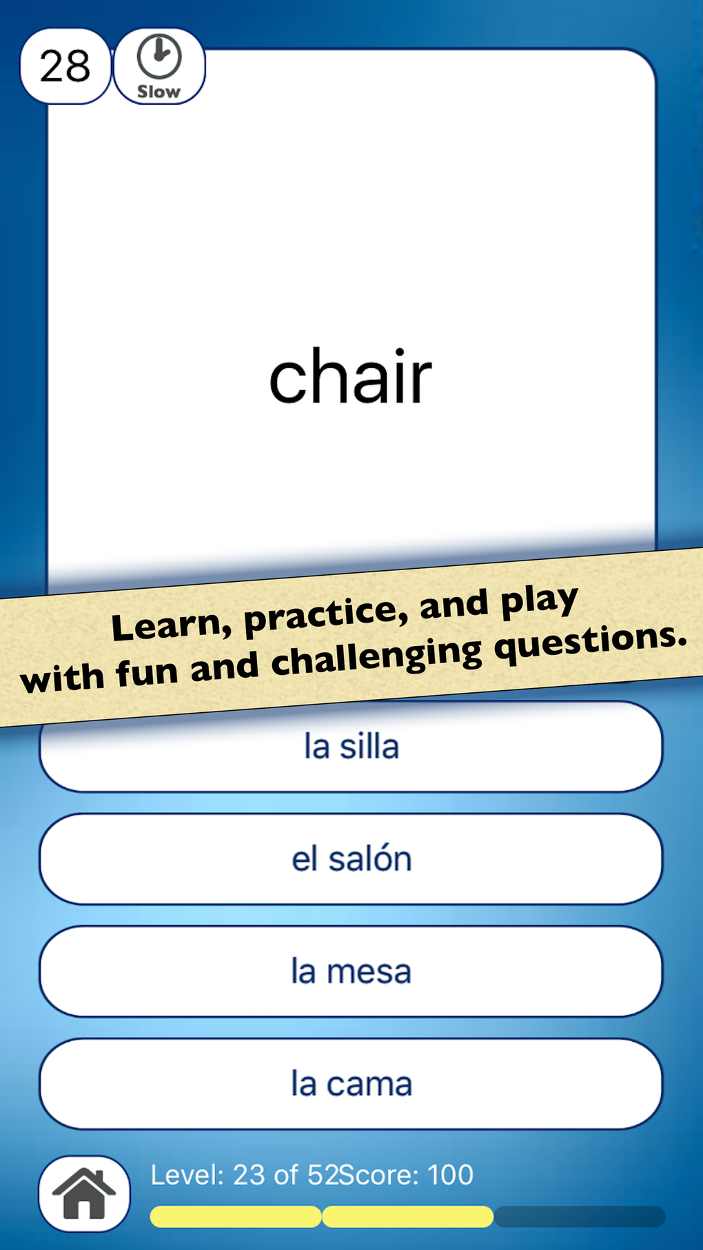 Spanish Vocabulary Practice For IPhone Download