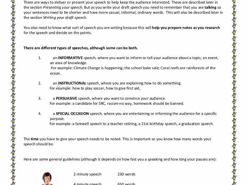 Speech Writing 8 Examples Format Sample Examples