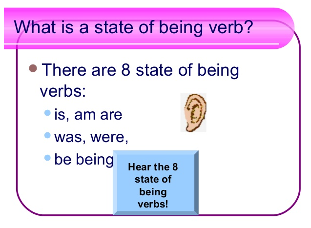 State Of Being Verbs