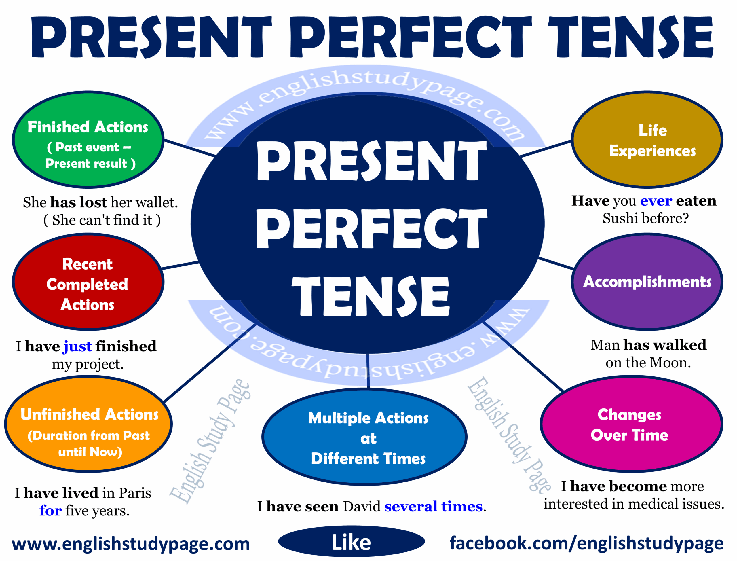 present perfect tense function
