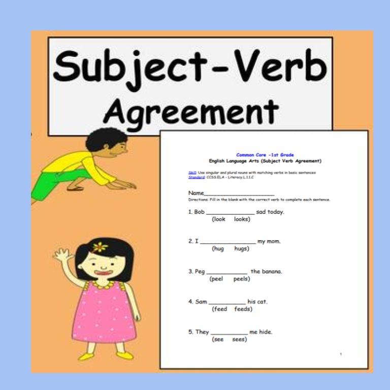 subject verb agreement wordwall