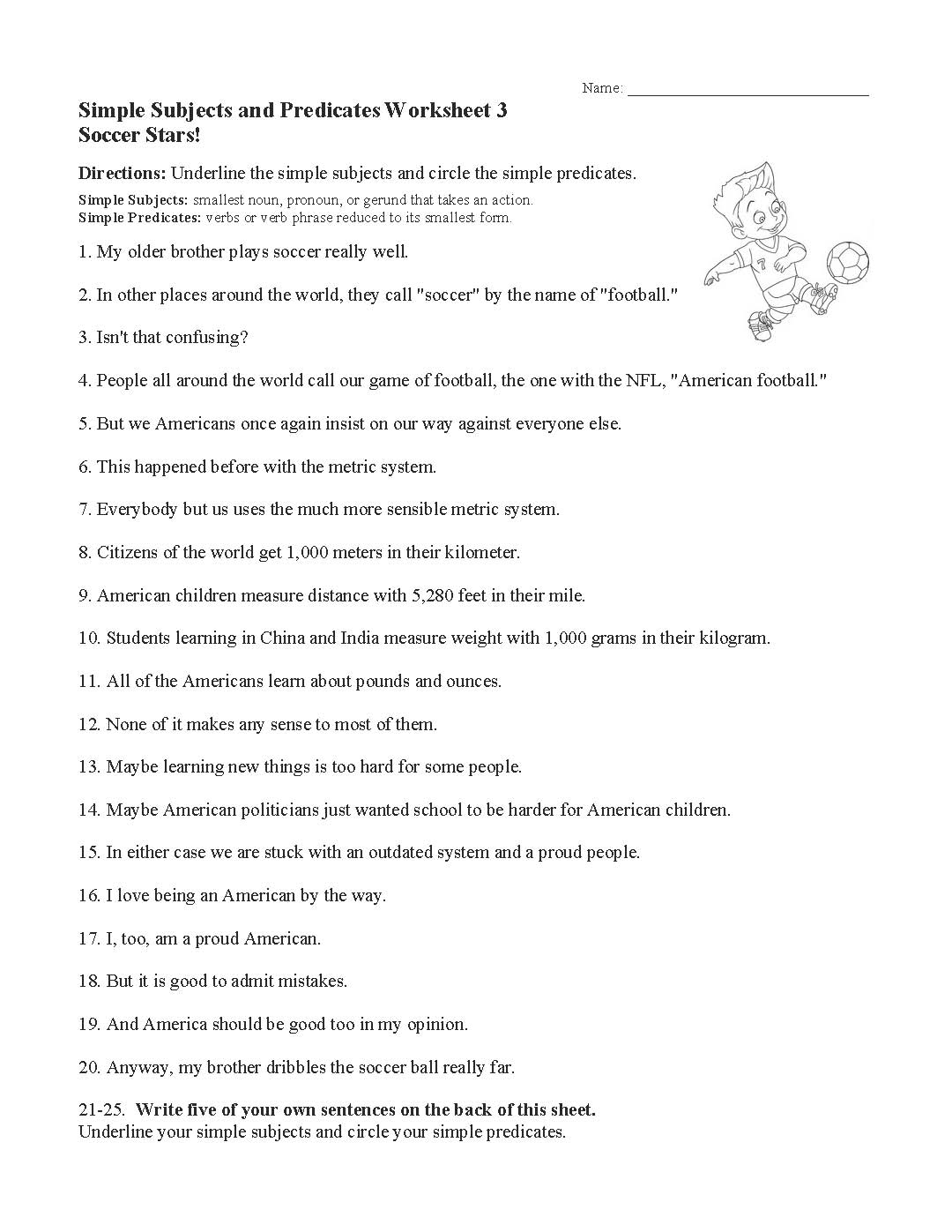Subjects Predicates And Sentences Continued Answers Huff Hatrance
