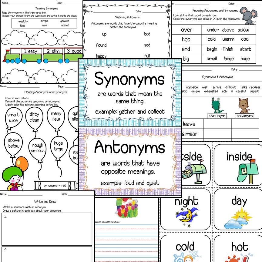 synonym and antonym