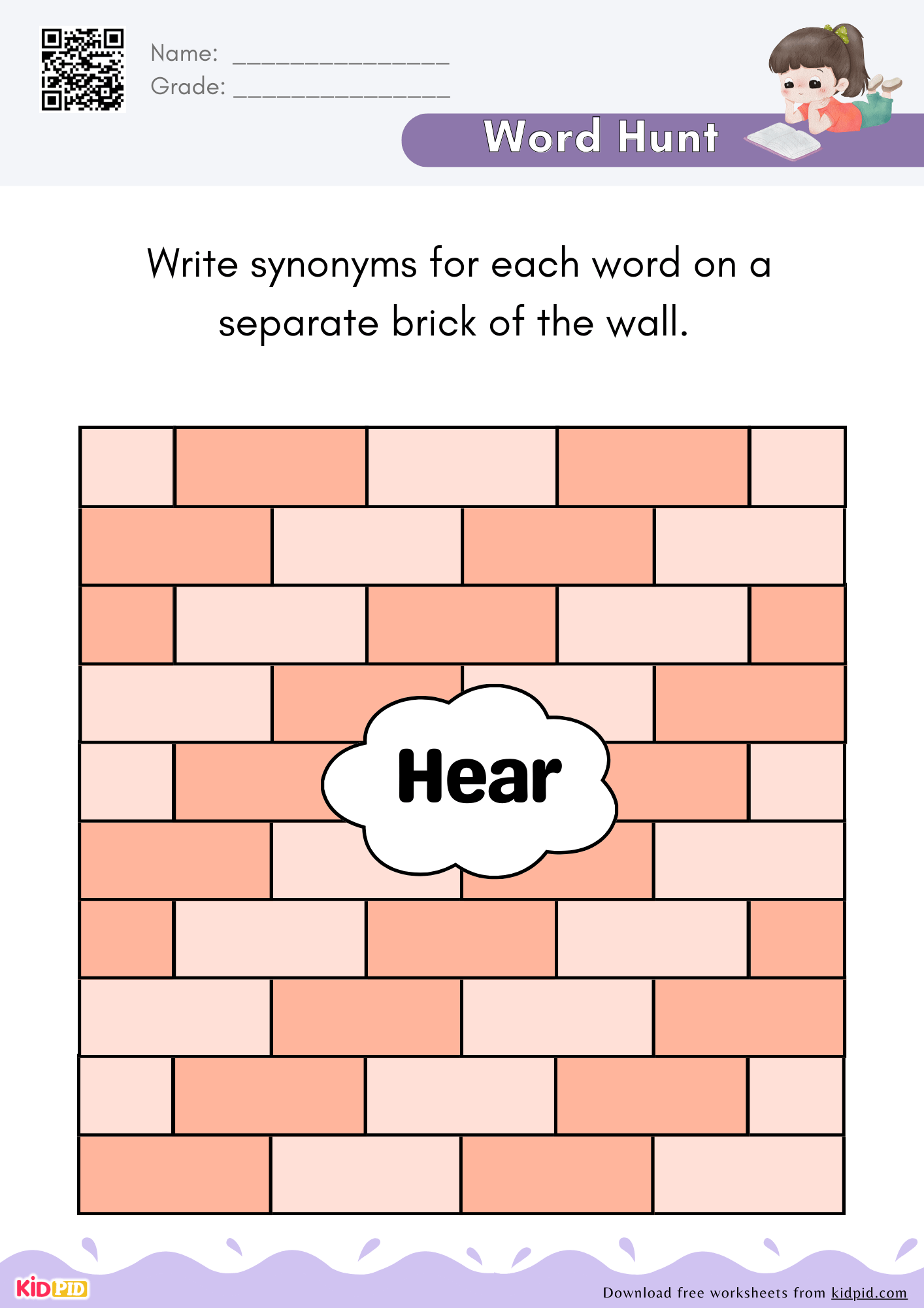 Synonym Vocabulary Worksheet Activity For Grade 3 Kidpid