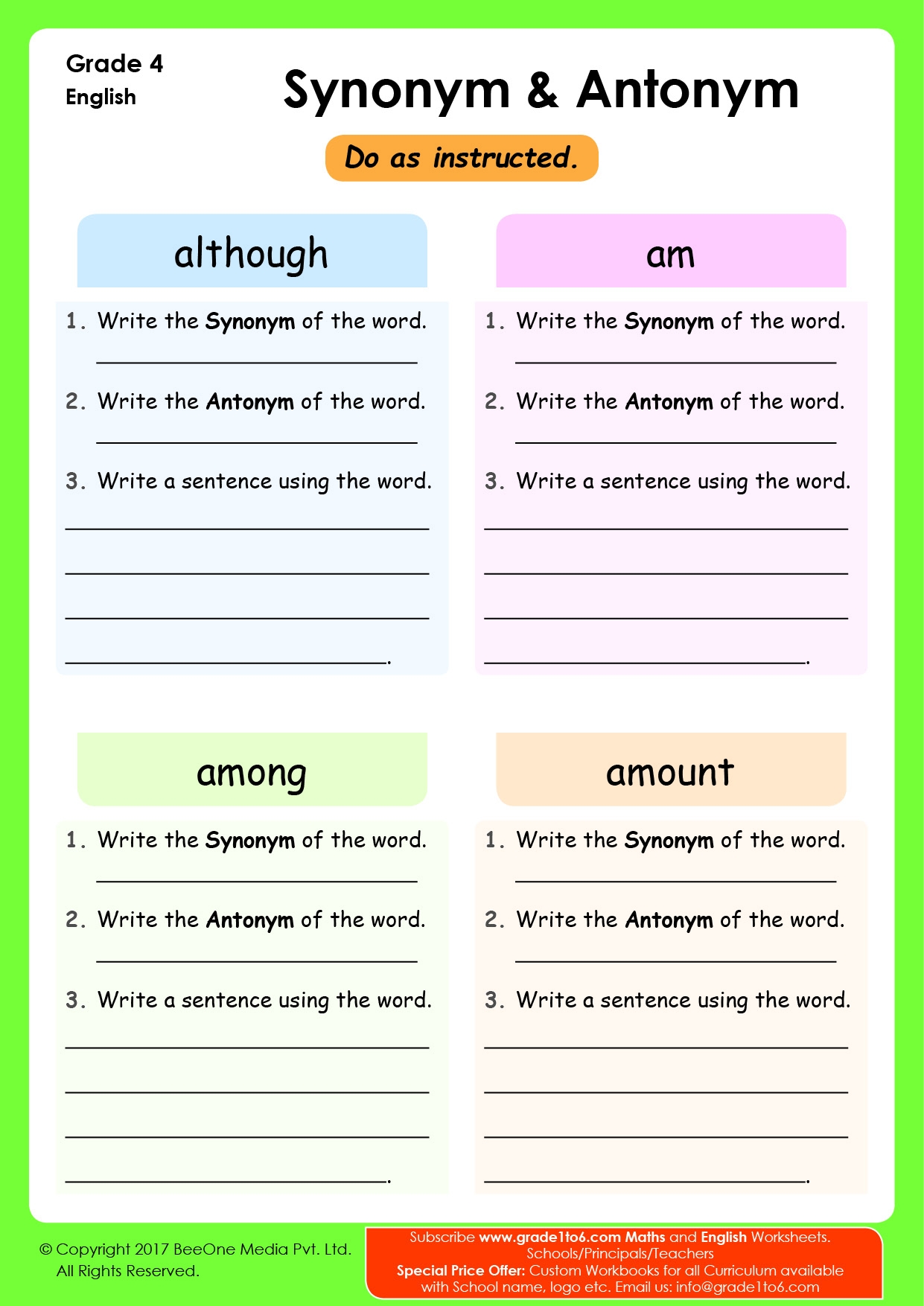 Synonyms And Antonyms Analogies Worksheets Worksheets Library
