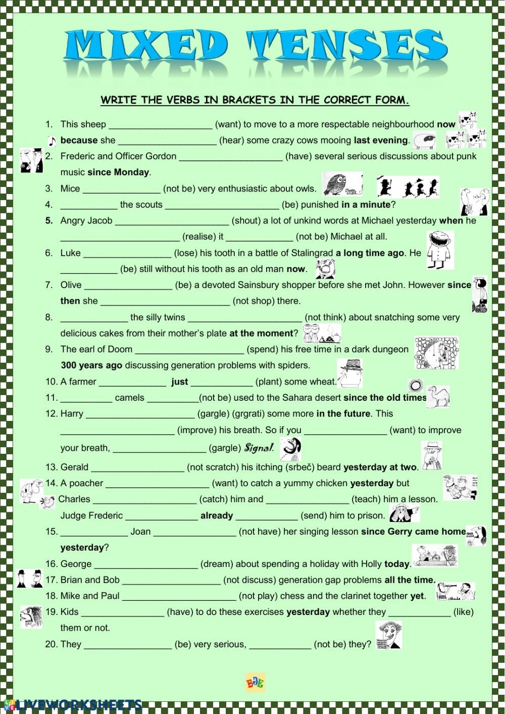 Tenses English Grammar Exercises