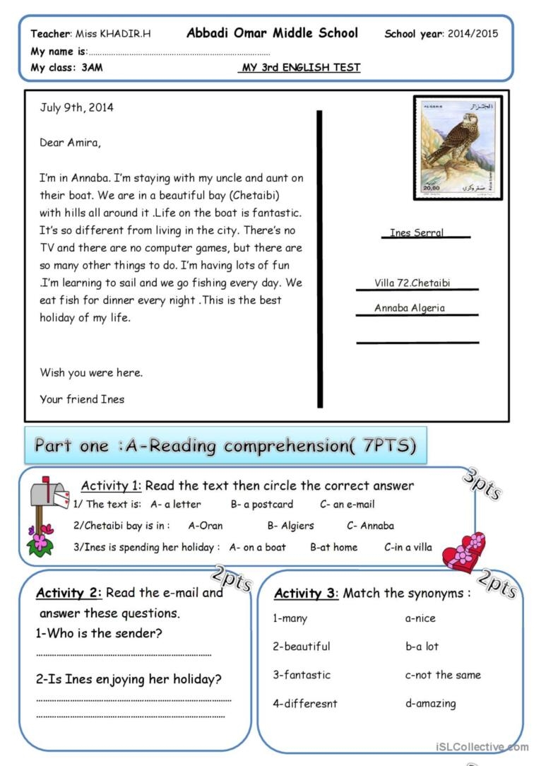 Test General Grammar Practice English ESL Worksheets Pdf Doc