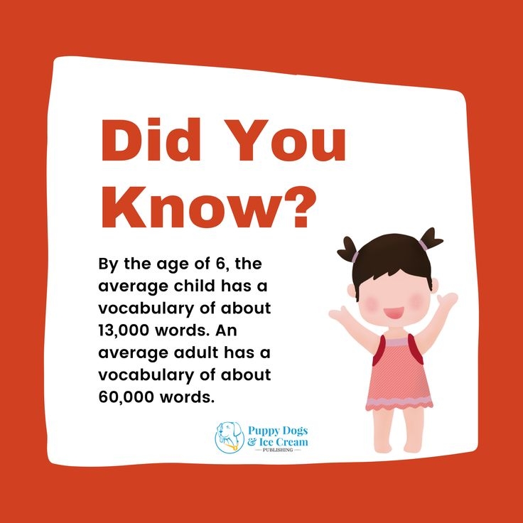 The Average 6 Year Old Child Has A Vocabulary Of 13 000 Words In 2022 