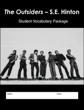 vocabulary list with definitions