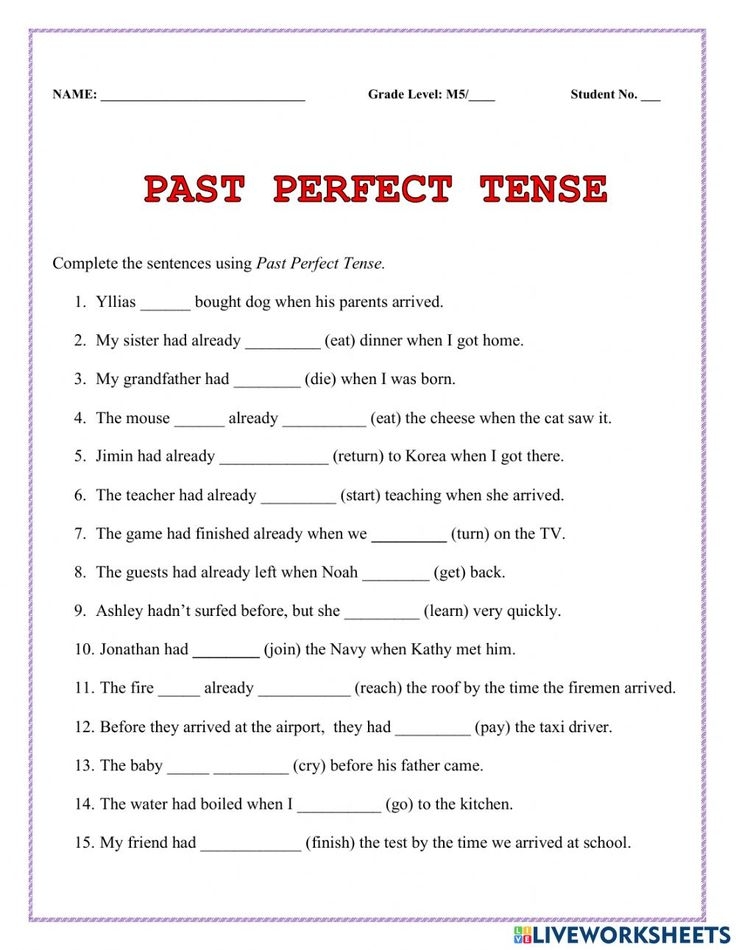 past perfect tense vs past tense