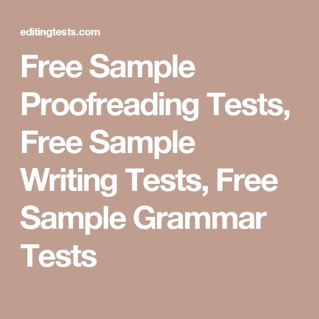 The Text Reads Free Sample Proof Reading Tests Free Sample Writing 