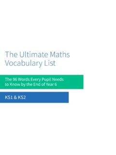 maths vocabulary list maths vocabulary list