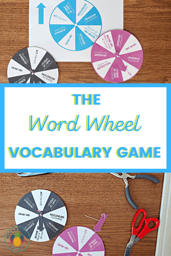 The Word Wheel Vocabulary Game Vocabulary Luau