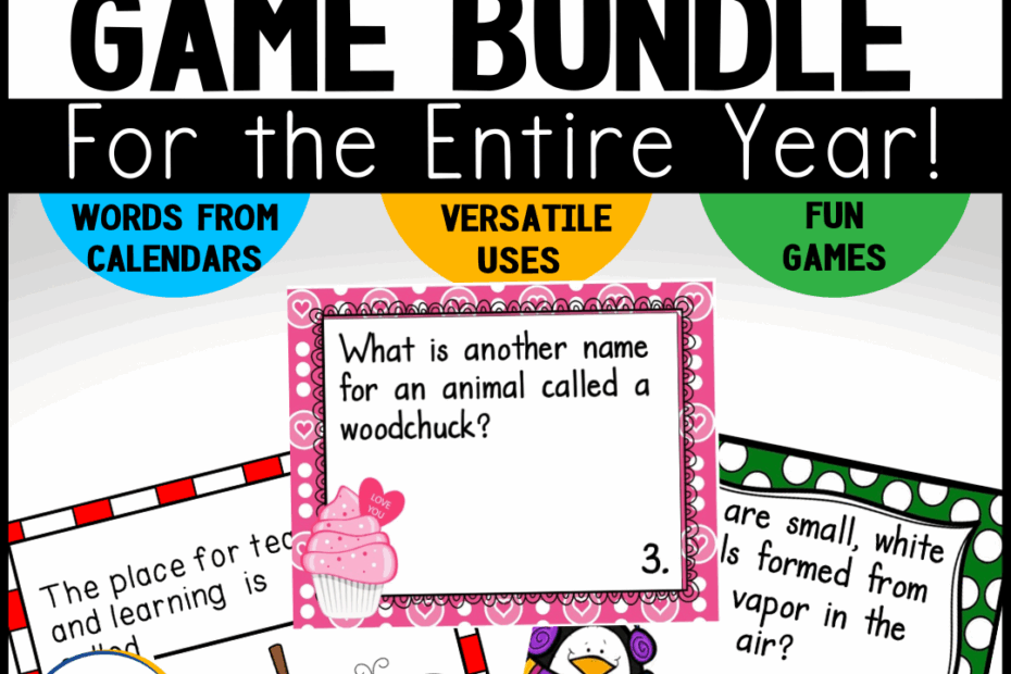 Thematic Vocabulary Word Games For The Whole Year Dynamic Learning
