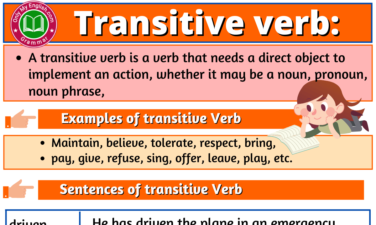 Transitive Verb Definition Examples And List Onlymyenglish
