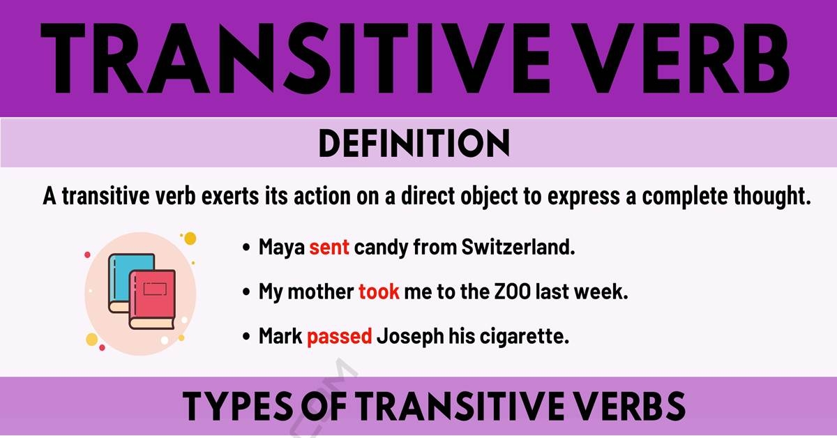 Transitive Verb Definition Types Of Transitive Verbs With Useful 