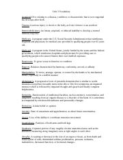 Unit 3 Vocabulary Defined doc Unit 3 Vocabulary Acquired Of Or 