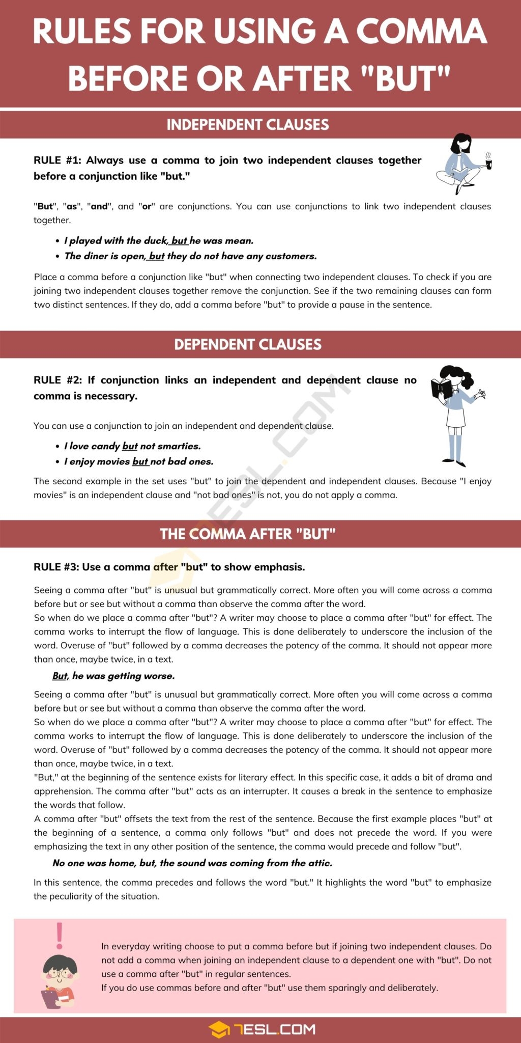 Use A Comma Before Or After But 03 Useful Rules 7ESL