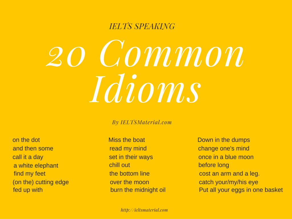 Useful idioms Gk India Today
