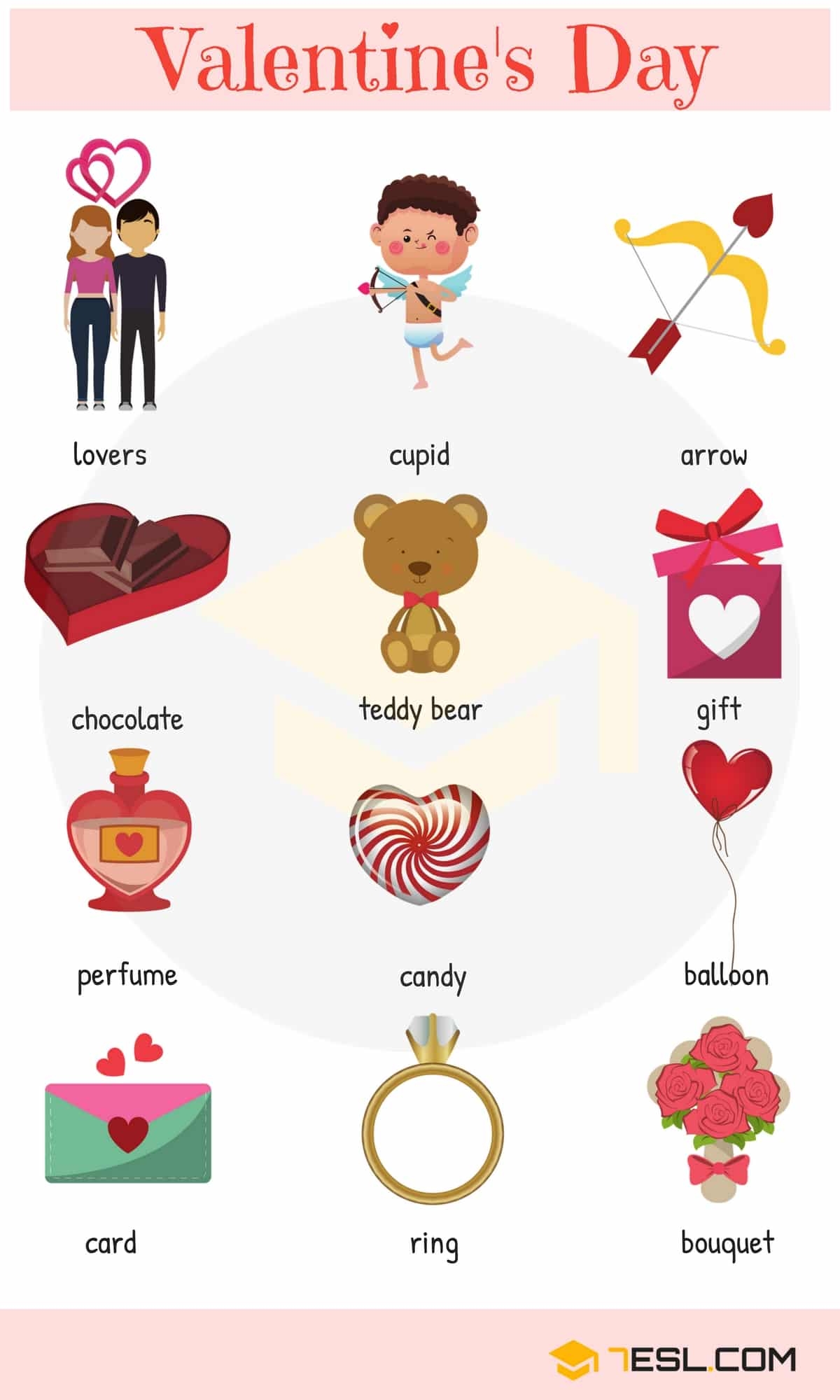 Valentine 39 s Day Words In English 7ESL