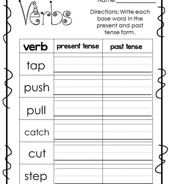 Verb Tense Worksheets Practice And Perfect Your Grammar Skills