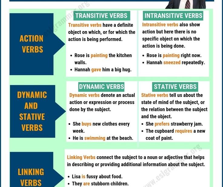 Verbs 3 Types Of Verbs With Definition And Useful Examples ESL