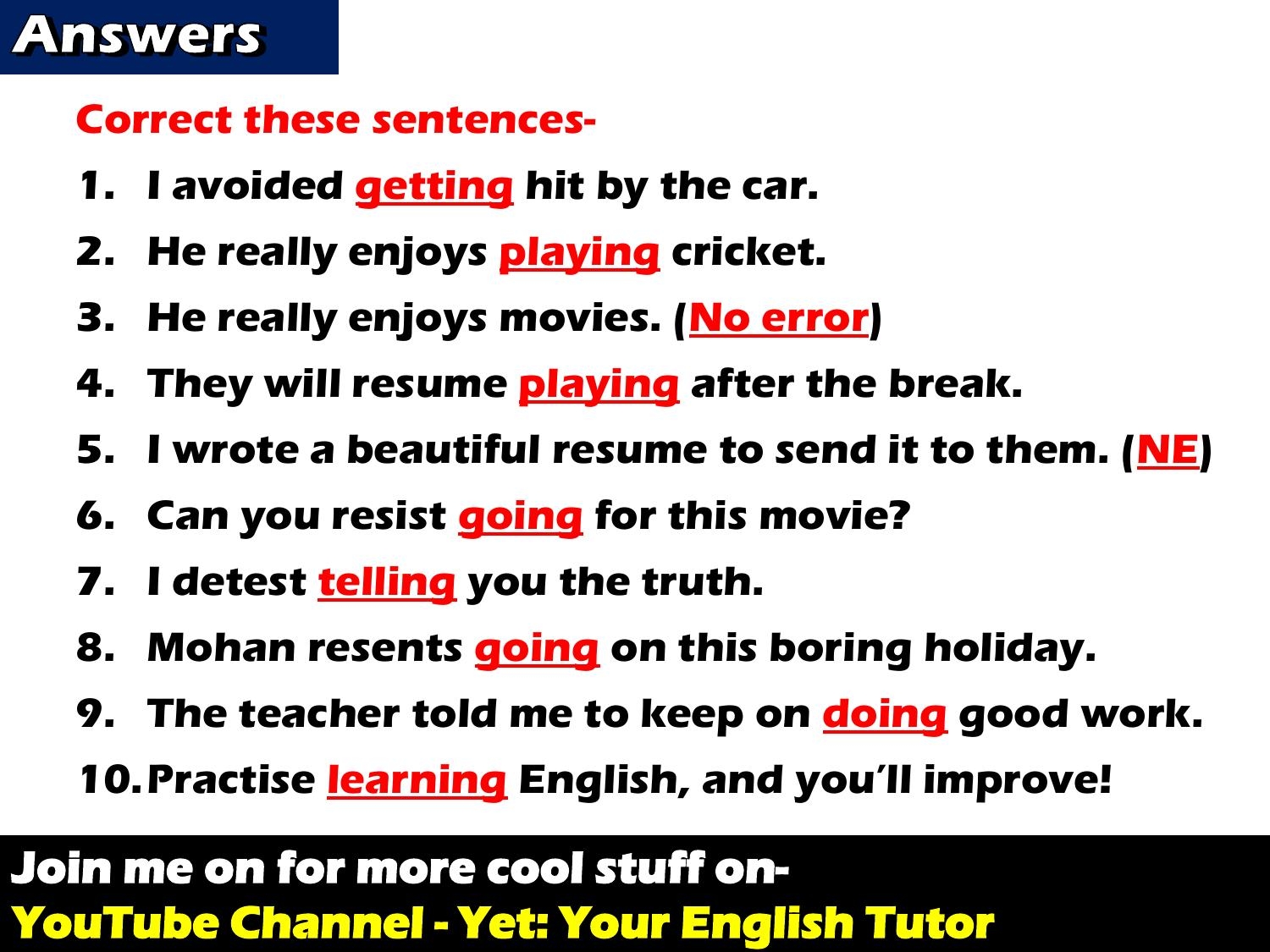 Verbs Gerund Quiz Answers pdf DocDroid