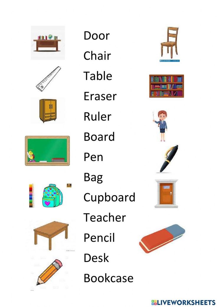 Vocabulario De La Clase En Ingl s Worksheet Teacher Planning Teacher 