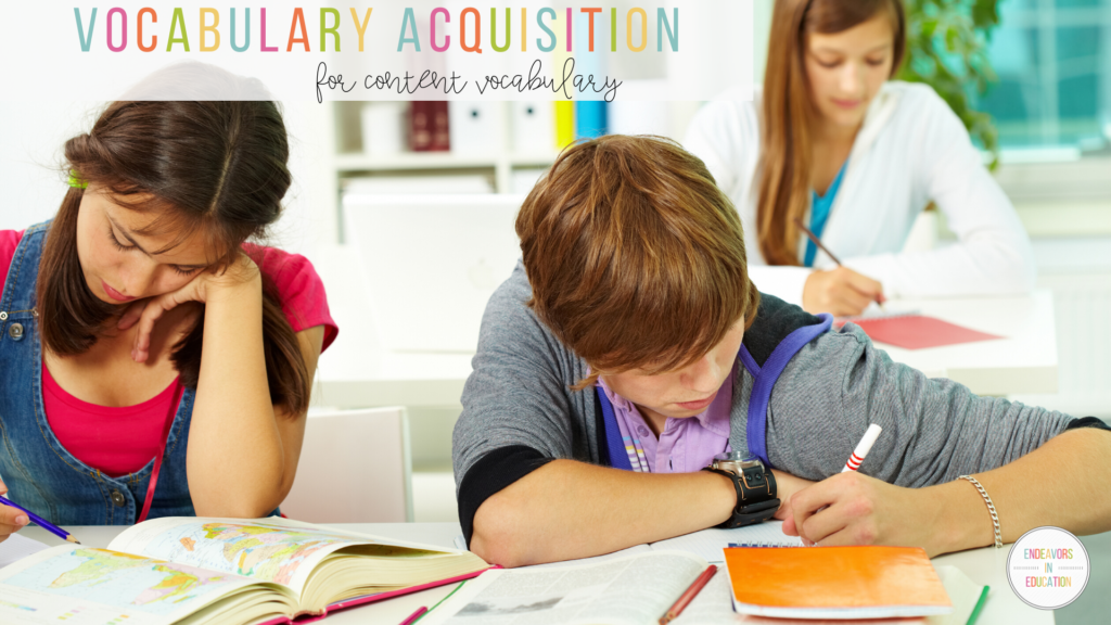 Vocabulary Acquisition And Instruction Endeavors In Education