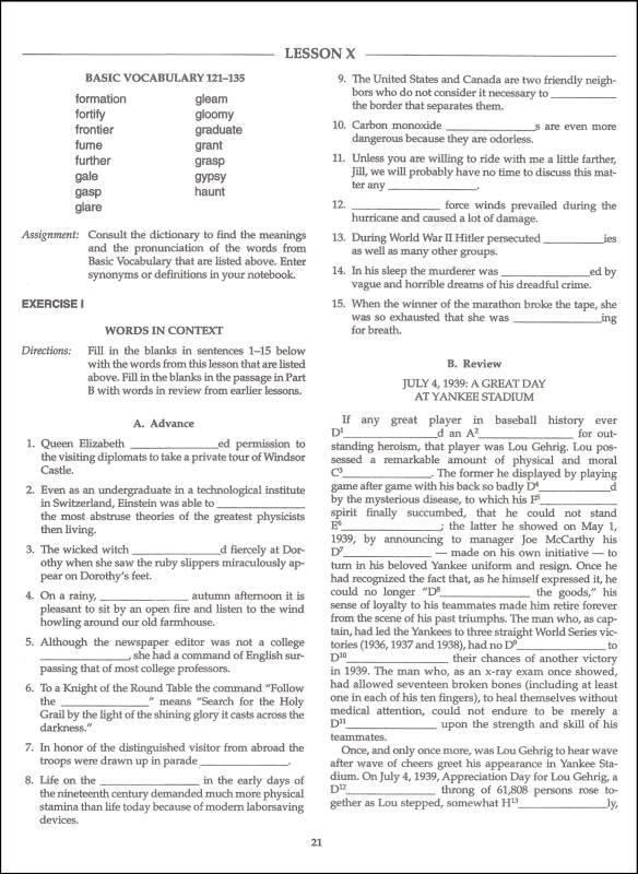 Vocabulary Builder Book 6 Educators Publishing Service 9780838800065