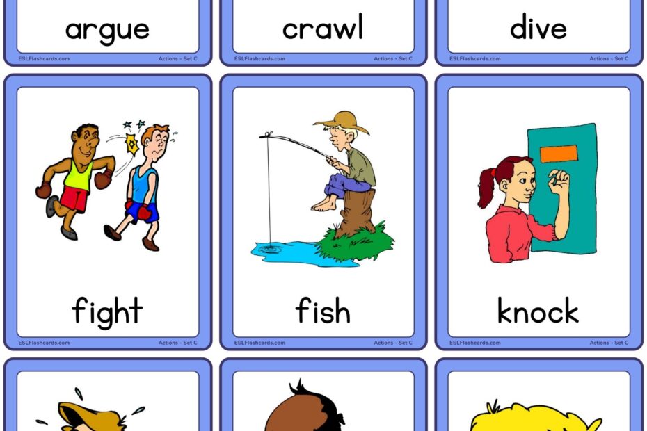 Vocabulary Cards ESL Flashcards
