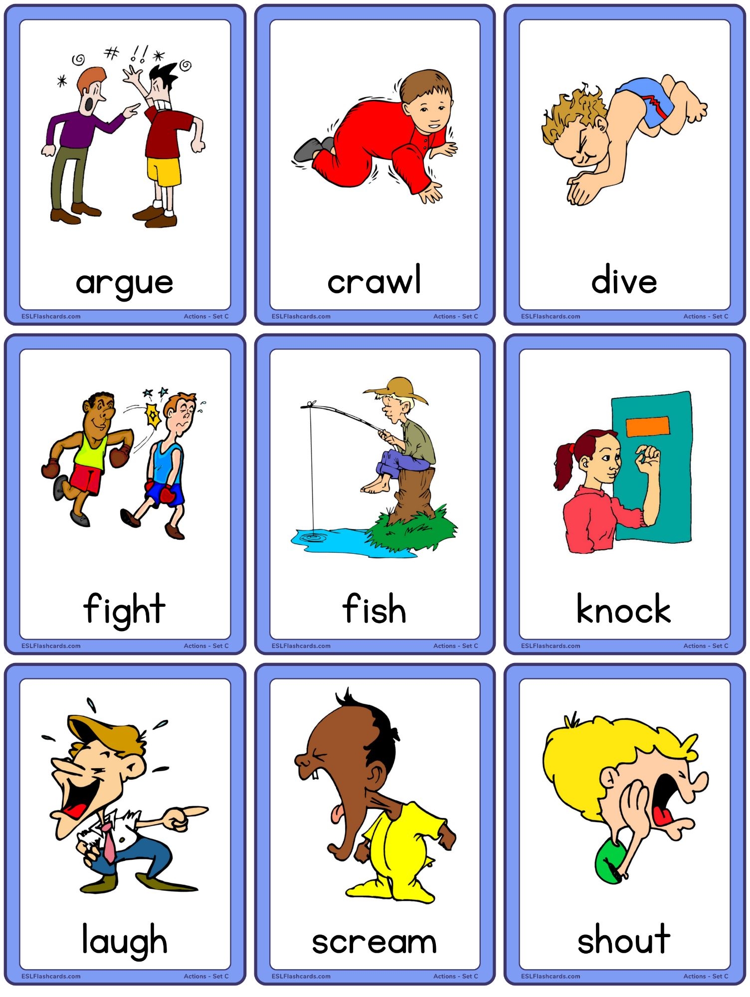 Vocabulary Cards ESL Flashcards