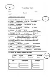Vocabulary Exam ESL Worksheet By Wow Teacher