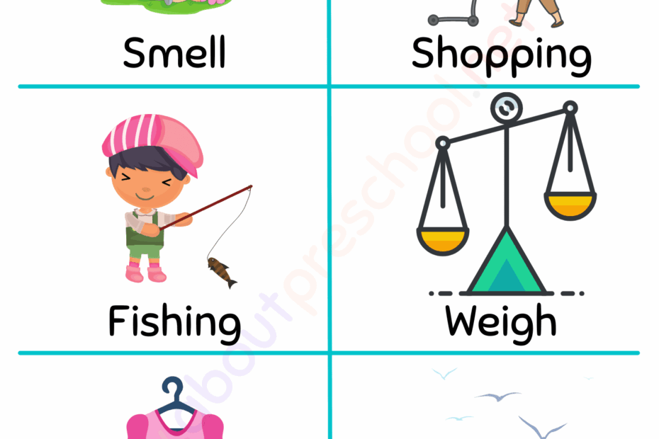 Vocabulary Flashcards 11 About Preschool
