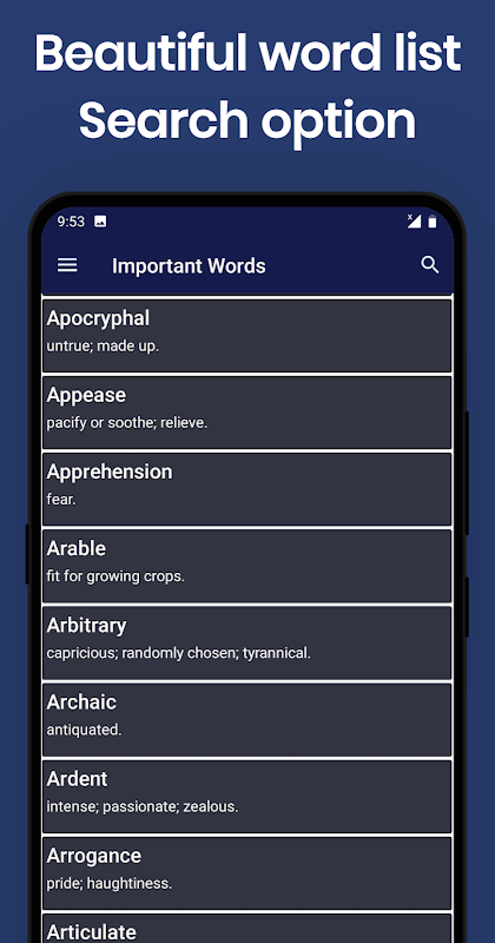 vocabulary for gre