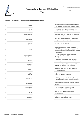 vocabulary definition