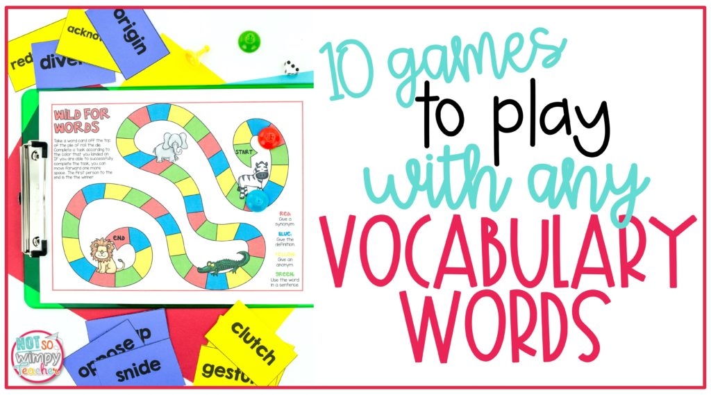 Vocabulary Not So Wimpy Teacher