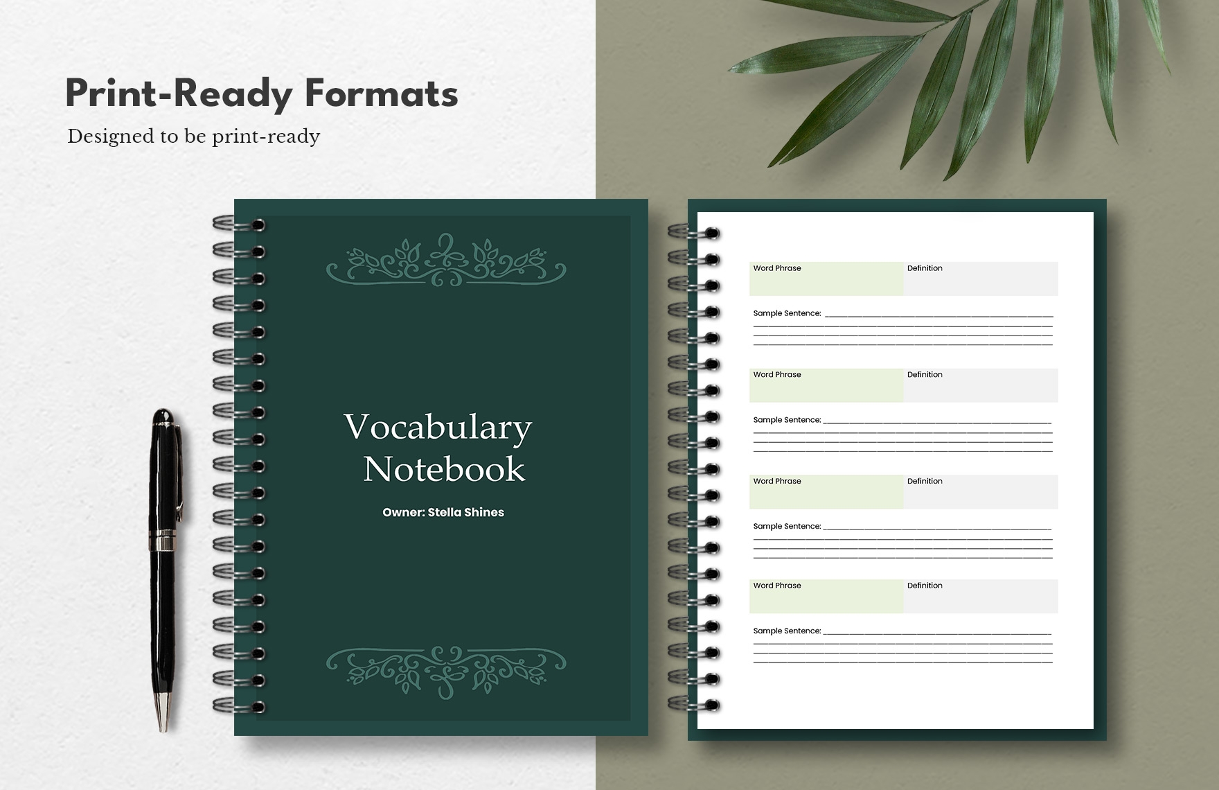 Vocabulary Notebook Template In Word PDF Google Docs Download 