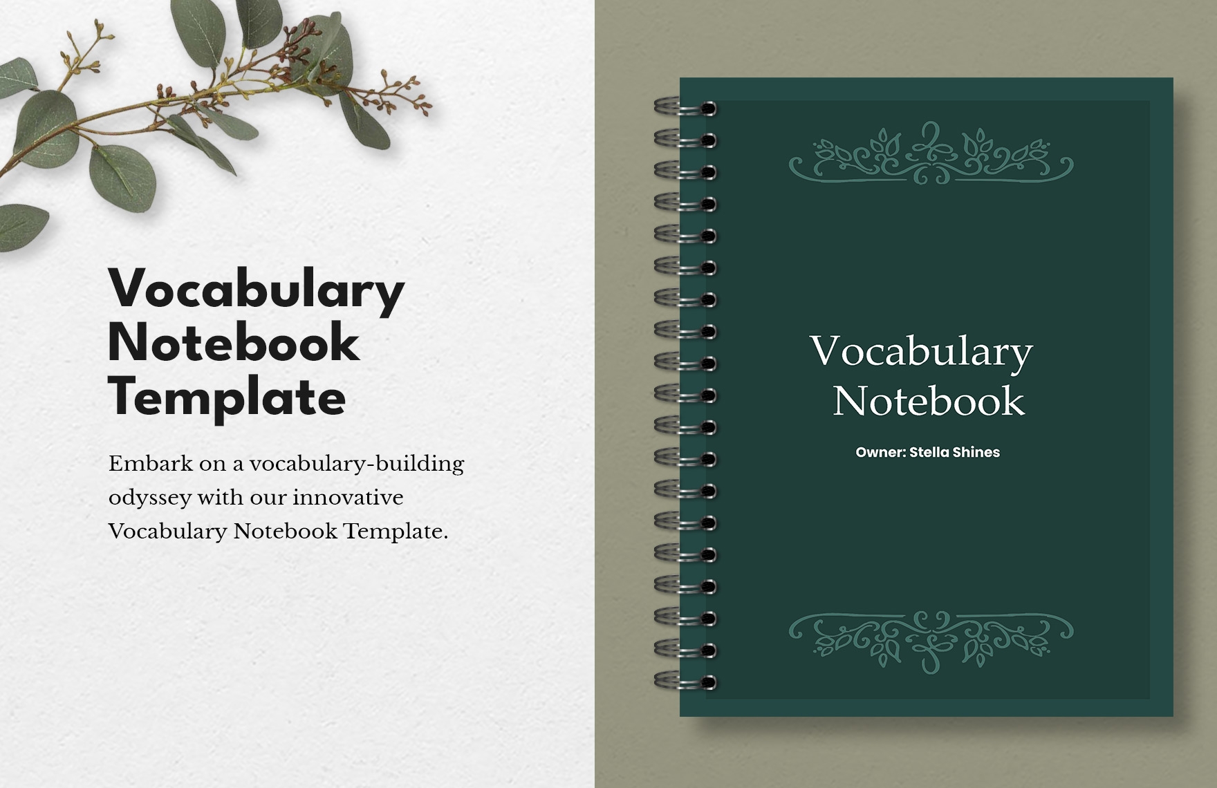 Vocabulary Notebook Template In Word PDF Google Docs Download 