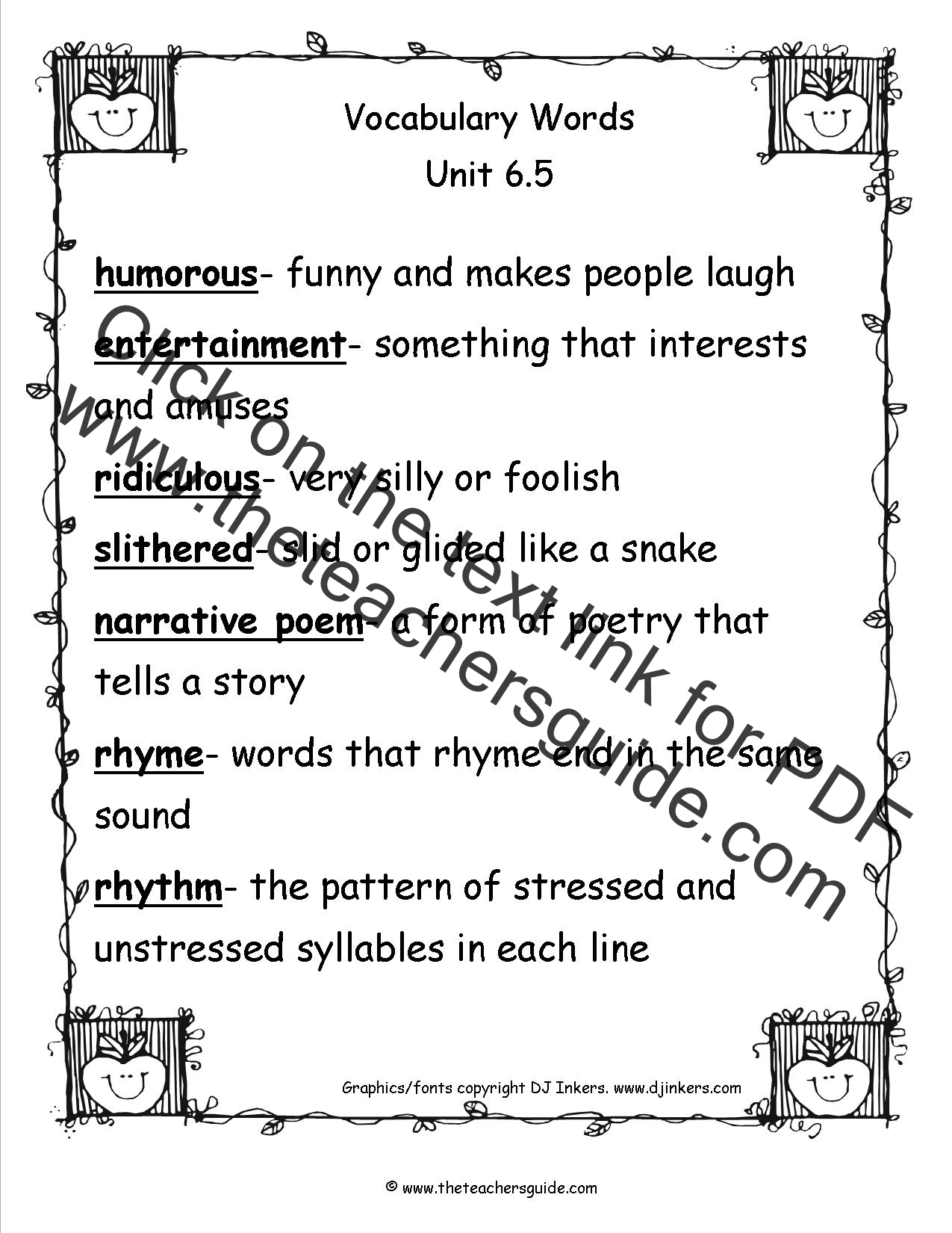 Vocabulary Words 2nd Graders Should Know