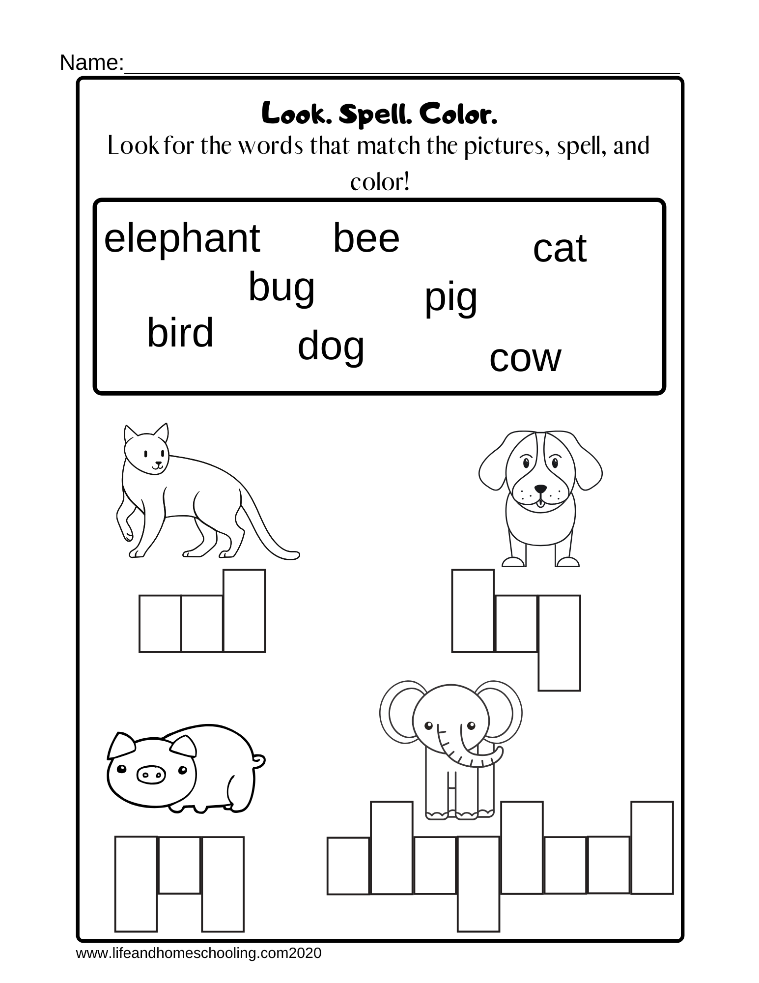 Vocabulary Words For Kindergarteners