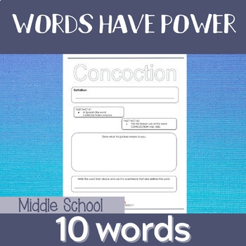 Vocabulary Words Middle Schoolers Should Know By 2 Lifelong Teachers LLC