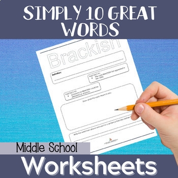 Vocabulary Words Middle Schoolers Should Know By 2 Lifelong Teachers LLC