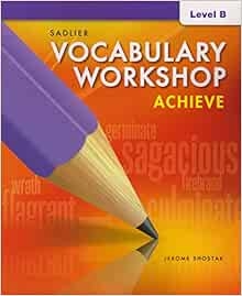 Vocabulary Workshop Achieve Level B Grade 7 Amazon Books