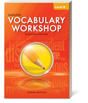 Vocabulary Workshop Enriched Edition Grades 6 12 Sadlier School