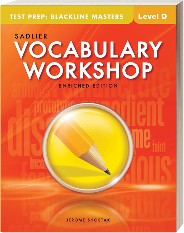 Vocabulary Workshop Enriched Edition Grades 6 12 Sadlier School