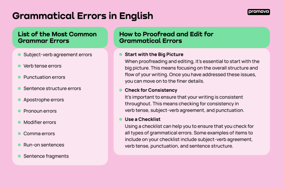 What Are Grammatical Errors In Writing Examples Promova Promova Blog