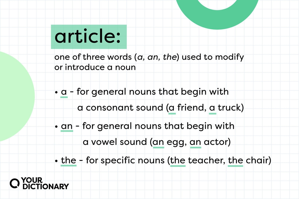 What Is An Article Grammar Explained YourDictionary 57 OFF